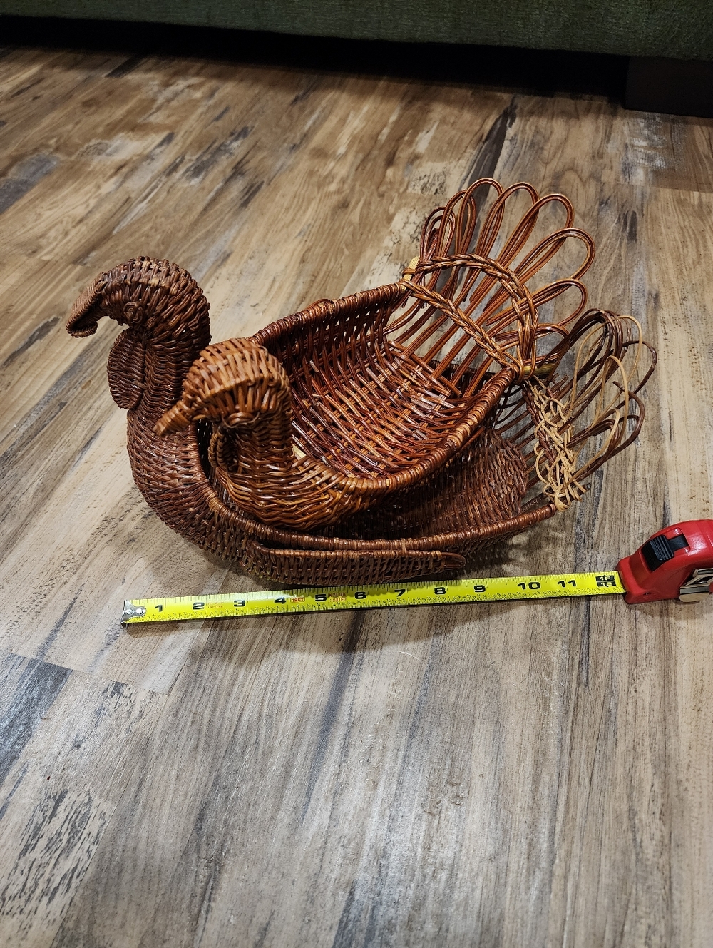 Wicker Turkey Basket Pair - Picture 7 of 7